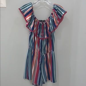 ⚡️3/$20⚡️Romper-Multi Colored Striped!